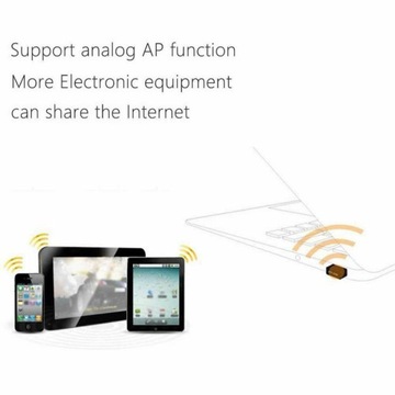 BEZPRZEWODOWY ADAPTER SIECIOWY USB WIFI