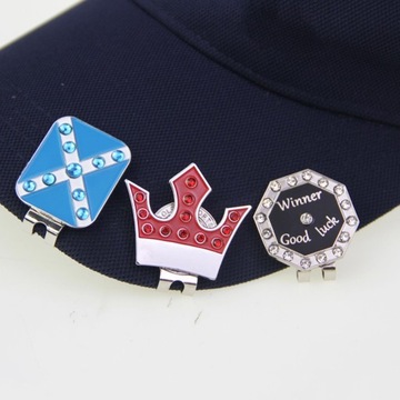 Gazechimp 2 шт. маркеры для мяча для гольфа, зажим для шляпы, настройка выравнивания, помощь игроку в гольф