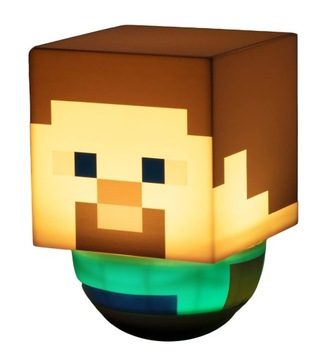 Lampka Steve Minecraft kołysząca się Legendarna postać Paladone Licencja