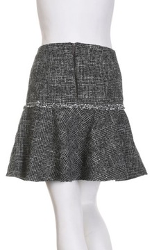 ESPRIT krótka czarno-biała spódniczka boucle w kratkę elegancka 36 38