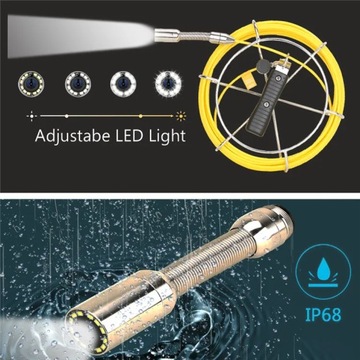 10-дюймовый ЖК-монитор 22 мм, промышленный видеоэндоскоп для проверки канализационных труб