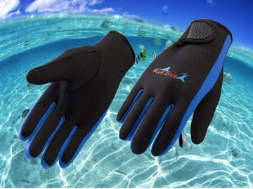 RĘKAWICE DO SNORKELOWANIA OCIEPLANE UNISEX ELASTYCZNE DOPASOWANIE