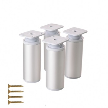 NÓŻKA STOPKA MEBLOWA ALUMINIOWA OKR. H-100 4szt