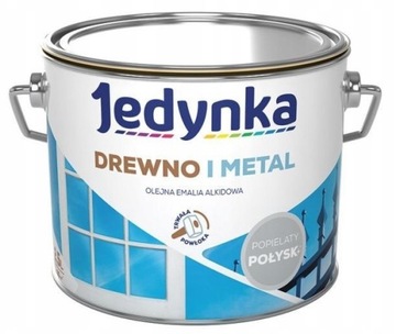 JEDYNKA КРАСКА ДЛЯ ДЕРЕВА И МЕТАЛЛА СЕРАЯ БЛЕСК 10Л