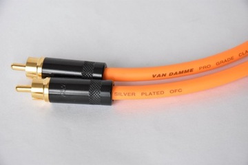 Interkonekt zworki RCA VAN DAMME ORANGE 15