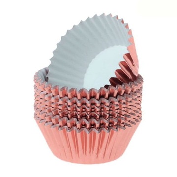 FOREMKI PAPILOTKI DO MUFFINEK BABECZEK GOLD ROSE 40SZT