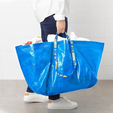 IKEA FRAKTA TORBA NA ZAKUPY PRANIE BASEN 71L - 20szt