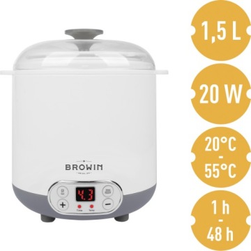 Sero jogurtovač s termostatem 1,5 L domácí sýrový jogurt