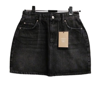 Vero Moda czarna spódnica jeansowa mini M