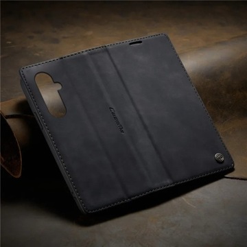 ETUI PORTFELOWE SKÓRZANE CASEME SMART MAGNET DO SAMSUNG M35 5G + SZKŁO