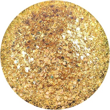 BROKAT SYPKI HOLOGRAFICZNY GOLD CHUNKY GLITTER 100