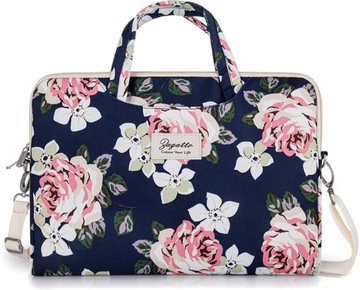 Damska torba na laptopa 15,6 kwiaty na ramię lekka elegancka torba ZAGATTO