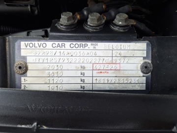 VOLVO S60 V70 XC70 KAPOTA VÍKO KUFRU KRYT 427-26