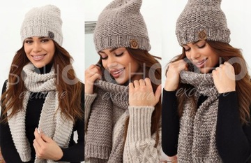 КОМПЛЕКТ ЖЕНСКИЙ, ШАПКА ЖЕНСКАЯ, ШАРФ, КОМПЛЕКТ ИЗ ШЕРСТИ, КОЛ 2457