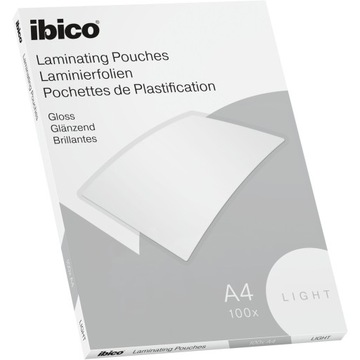 Folia do laminowania laminacji A4 IBICO Light 75/80 mic 100 sztuk EXTRA