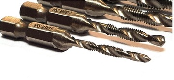 СВЕРЛА HSS РЕЗЬБОВЫЕ M3 - M10 6 ЭЛЕМЕНТОВ.