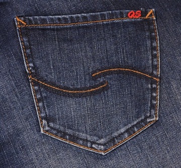 QS spodnie STRAIGHT blue jeans CATIE _ W42 L30