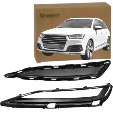 KPL zestaw Lüftungsgitter der Stoßstange rechts Verschlußstopfen + RAHMEN Audi Q7 4M 15-20 S-Line