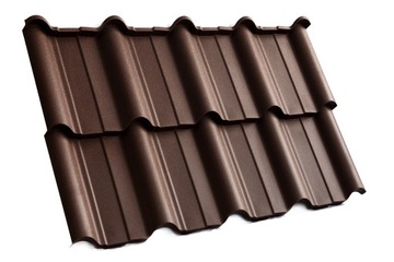 Металлочерепица RETTO MODULAR, матовая коричневая, В НАЛИЧИИ
