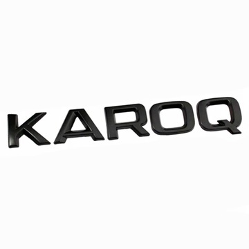 NAPIS NAKLEJKA SKODA NA KLAPĘ CZARNY KAROQ