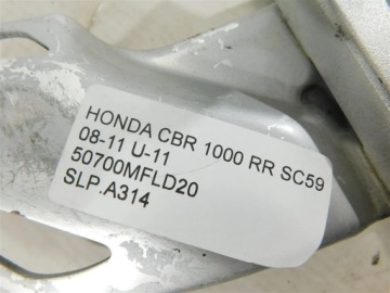 КОМПЛЕКТ ПОДНОЖКИ ЛЕВОЙ ПЕРЕДНЕЙ HONDA CBR 1000 RR SC59 08-11 U-11 50700MFLD20