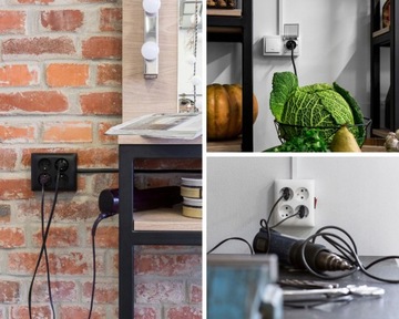 Одинарная розетка для поверхностного монтажа IP44 Simon Aquaclick