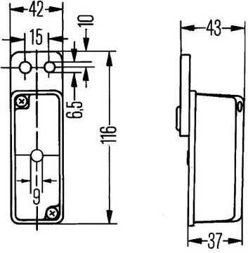 HELLA 2XS 005 020-011 SVĚTLA KONTURA