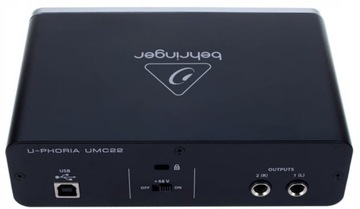 USB-ИНТЕРФЕЙС BEHRINGER UMC 22 С ПРЕДУСИЛИТЕЛЕМ MIDAS