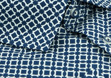 KRZYSZTOF koszula niebieska 45 182/188 dł. klasyczna WX52K