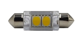 ŻARÓWKA 10x36mm RURKOWA C5W C10W 12V LED 2SMD