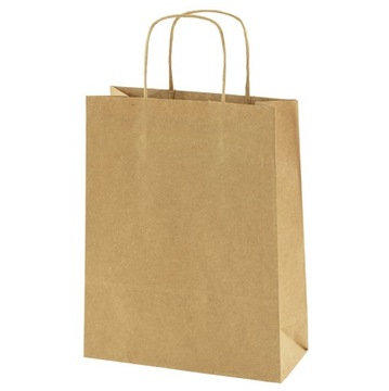 Torba papierowa brązowa 24x10x32 240/100/320 A4 gł