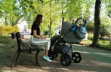Детская коляска Dwarf I-XEO 3в1 лён+кожа+объём