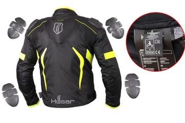 МОТОЦИКЛОВАЯ КУРТКА С ГОРБОМ HUSAR RAPID GP fluo