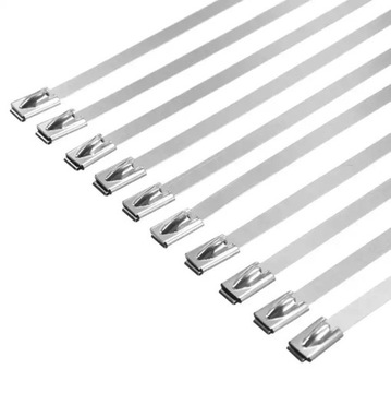 Металлические кабельные стяжки 4,6 мм x 300 мм ХВОСТЫ ИЗ НЕРЖАВЕЮЩЕЙ СТАЛИ