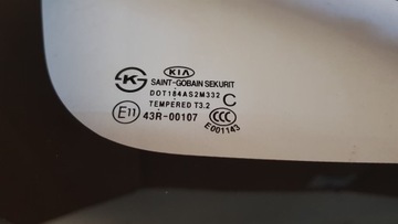 KIA RIO III 11-16 SKLO (OKNO) KAROSERIE PRAVÁ PŘEDNÍ