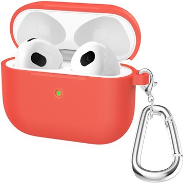 ETUI SILIKONOWE DO APPLE AIRPODS PRO 2 COVER CASE KARABIŃCZYK - RED