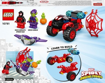 LEGO 10781 Технотрицикл Человека-паука Marvel 10781