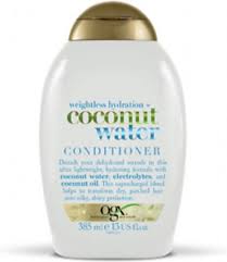 Ogx COCONUT WATER - Nawilżająca odżywka z wodą kokosową 385ML