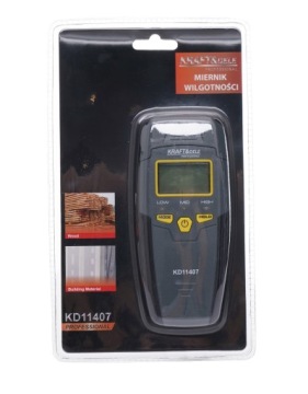 WILGOTNOŚCIOMIERZ MIERNIK WILGOTNOŚCI DO DREWNA 9V