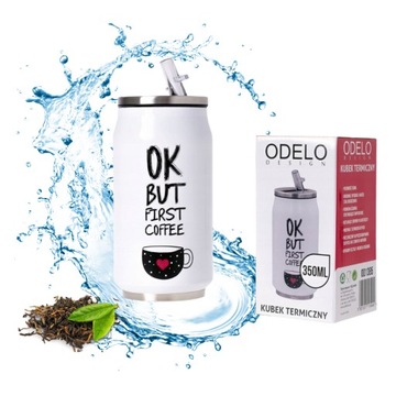 KUBEK TERMICZNY Z DZIÓBKIEM TERMOS AUTA SZKOŁY PUSZKA 350ML