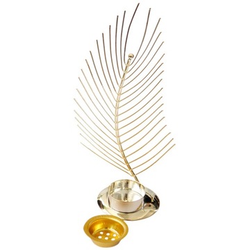GOLD DECOR PALM LEAF AROMATHERAPY BURNER LEAVES