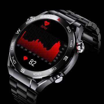 ZEGAREK SMARTWATCH MĘSKI Z ROZMOWAMI Kompas AlwaysON Menu PL bateria 400mAh