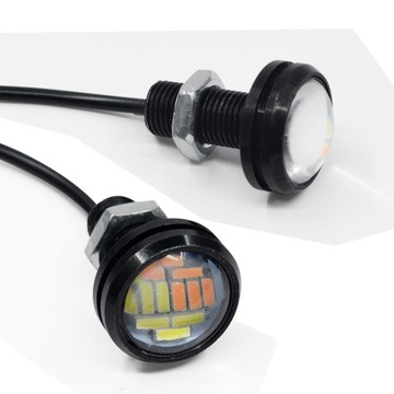 2в1 ДНЕВНЫЕ ОГНИ ДНЕВНЫЕ ОГНИ ПОВОРОТОВ 12 СВЕТОДИОДНЫХ КРУГЛЫХ