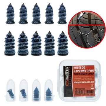 9 ВЕРЕВОК ДЛЯ РЕМОНТА ШИН 10 ВУЛКАНИЗАЦИОННЫХ ВИНТОВ НАБОР ДЛЯ РЕМОНТА ШИН