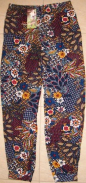 БОЛЬШИЕ АЛЛАДИНЫ ДЛЯ ЖЕНЩИН ЦВЕТОВОЙ УЗОР ДЛИННЫЕ БРЮКИ ИЗ БАМБУКА размеры L-3XL