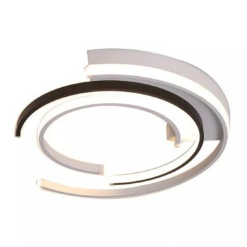 LAMPA SUFITOWA PLAFON CZARNY BIAŁY LED PILOT