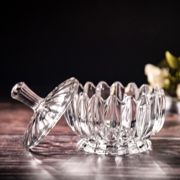 СТЕКЛЯННАЯ САХАРНИЦА ДЛЯ ОТЛИВКИ СВЕЧ, ТОЛСТАЯ