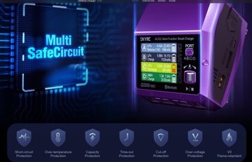 SkyRC Q200neo Четырехканальное зарядное устройство переменного/постоянного тока 200Вт/400Вт 10А 6S LiPo