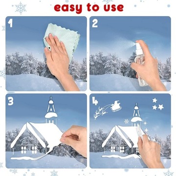 Новогодние наклейки на окна NKD02