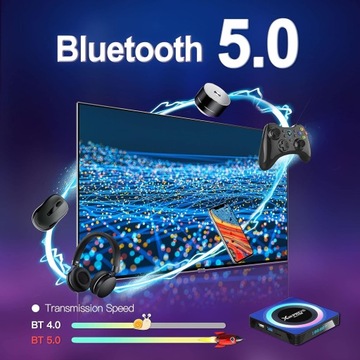Android TV Box 11.0, Smart Android TV Box 2 ГБ ОЗУ 16 ГБ ПЗУ RK3318, четырехъядерный процессор